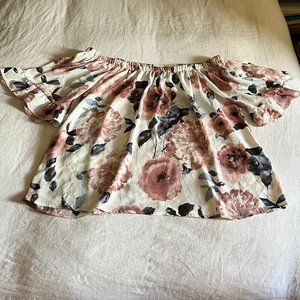 Sienna Sky | Floral Off-Shoulder Blouse Size L